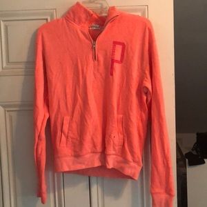 PINK Victoria’s Secret Peach Quarter ZIP